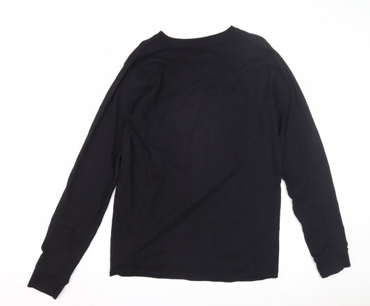Next Girls Black Graphic Long Sleeve T-Shirt, 16 Years