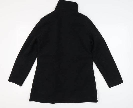 La Redoute Women's Black Motorcycle Coat Size 12