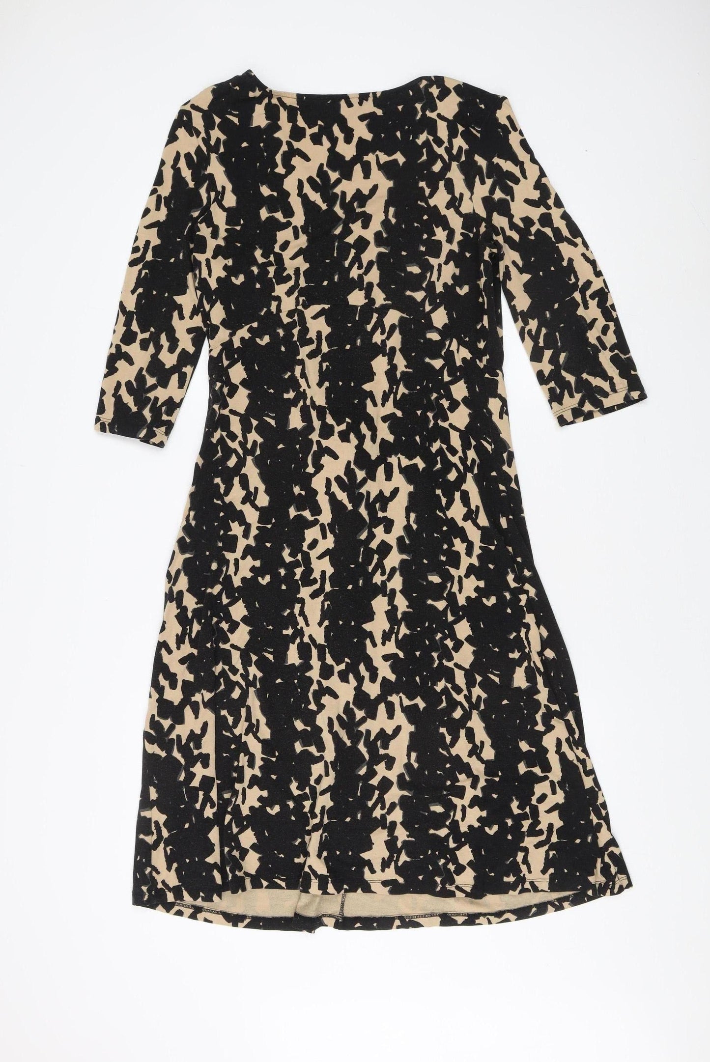 Hobbs Women's Multicoloured V-Neck Dress Size 14