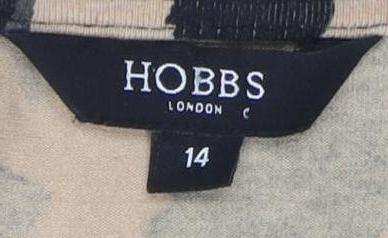Hobbs Women's Multicoloured V-Neck Dress Size 14