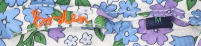 Boden Men's Floral Multicoloured Collared Shirt M