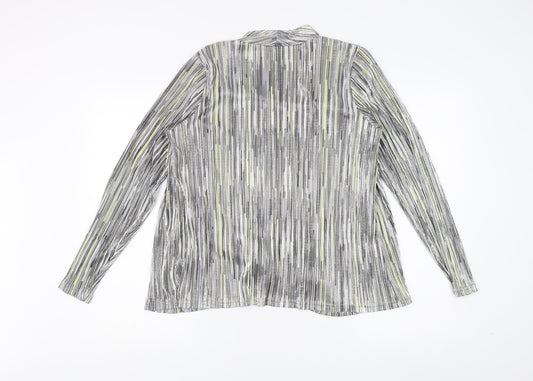 Anna Rose Women's Medium Black Striped Jacket