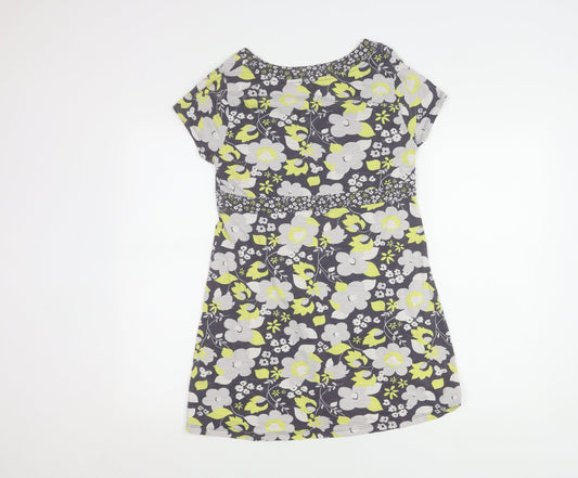 Boden Women's Multicoloured Floral Jersey Top Size 12