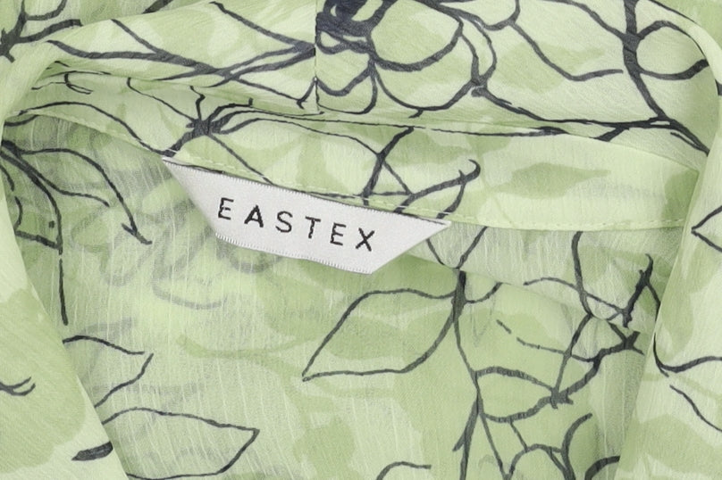 Eastex Women's Green Floral Tunic Blouse Size 10