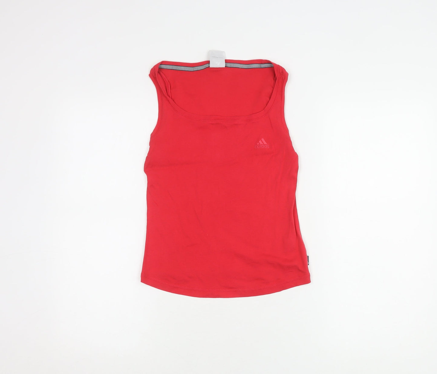 Adidas Women's Red Tank Top Size 10 Scoop Neck