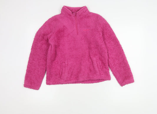 Peter Storm Girls Pink Pullover Sweatshirt Fleece 11-12 Years