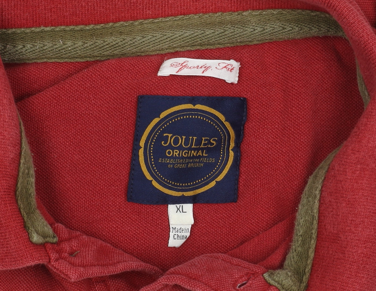 Joules Men's Red XL Classic Polo Shirt