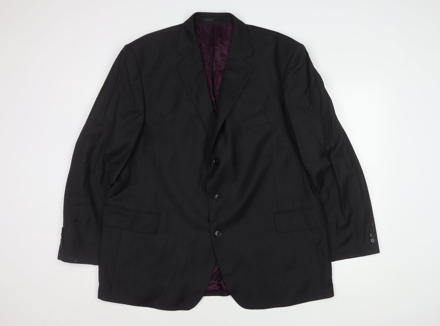 Austin Reed Men's Black Wool Blazer Size 48S