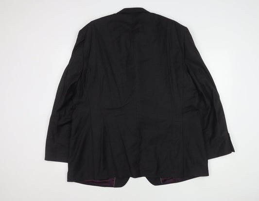 Austin Reed Men's Black Wool Blazer Size 48S