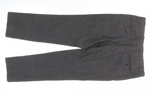 Jeff Banks Men's Grey Dress Pants - 36R Regular Fit