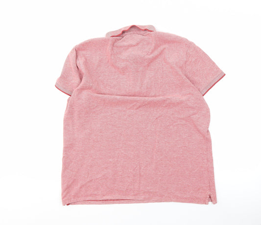 Wrangler Men's Red Polo Shirt, L, Short Sleeve, Casual