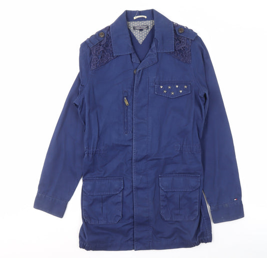 Tommy Hilfiger Women's Blue Jacket Size 18 Lace
