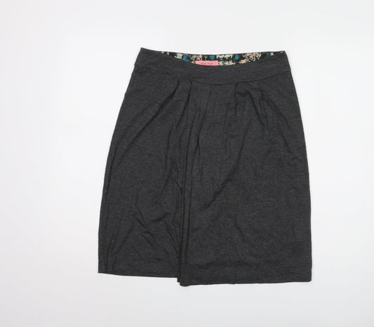 White Stuff Women's Grey Knee Length Pencil Skirt Size 10