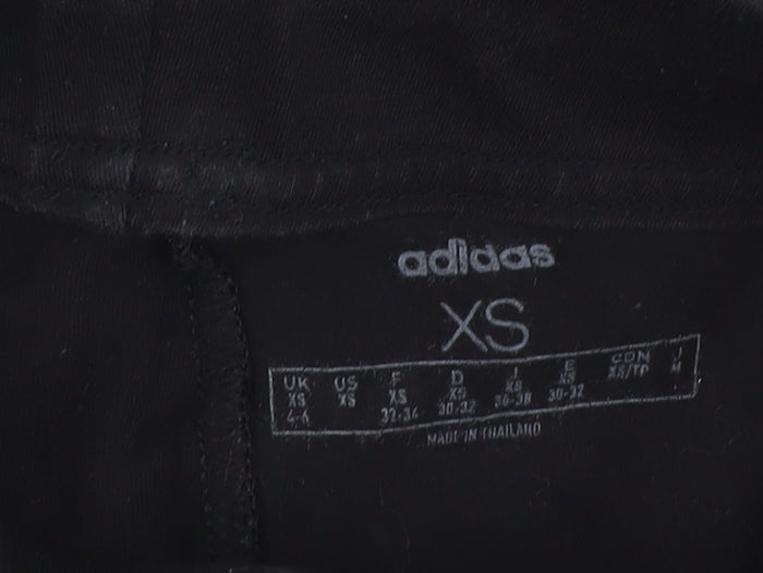 Brand and care label for Adidas Women's Black XS Leggings for Gym & Yoga