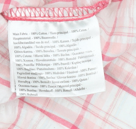 Regatta Women's Pink Plaid Button-Up Shirt Size 20