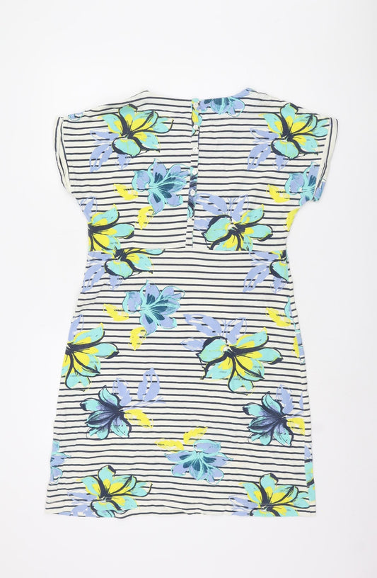 Weird Fish Women's Blue Floral Dress Size 12