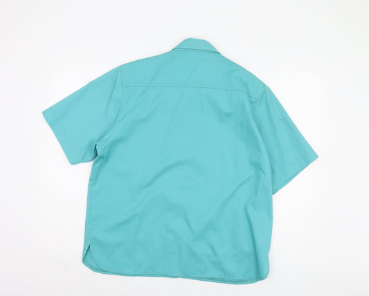 Eastex Women's Blue Button-Up Shirt Size 14