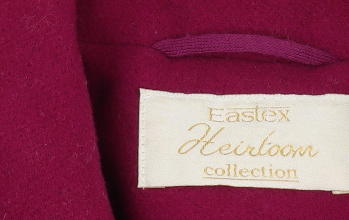 Eastex Women's Red Wool Overcoat Size 12 Vintage