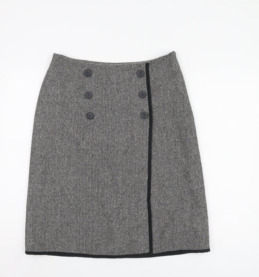 Laura Ashley Women's Herringbone Pencil Skirt Size 12