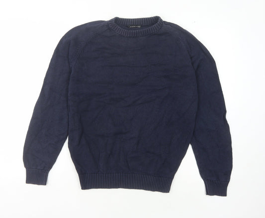 Austin Reed Men's Blue S Pullover Jumper, Crew Neck