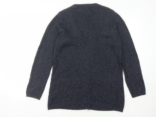 Fat Face Women's Black Cardigan V-Neck Size 12