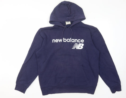 New Balance Men's Blue Pullover Hoodie - Size L