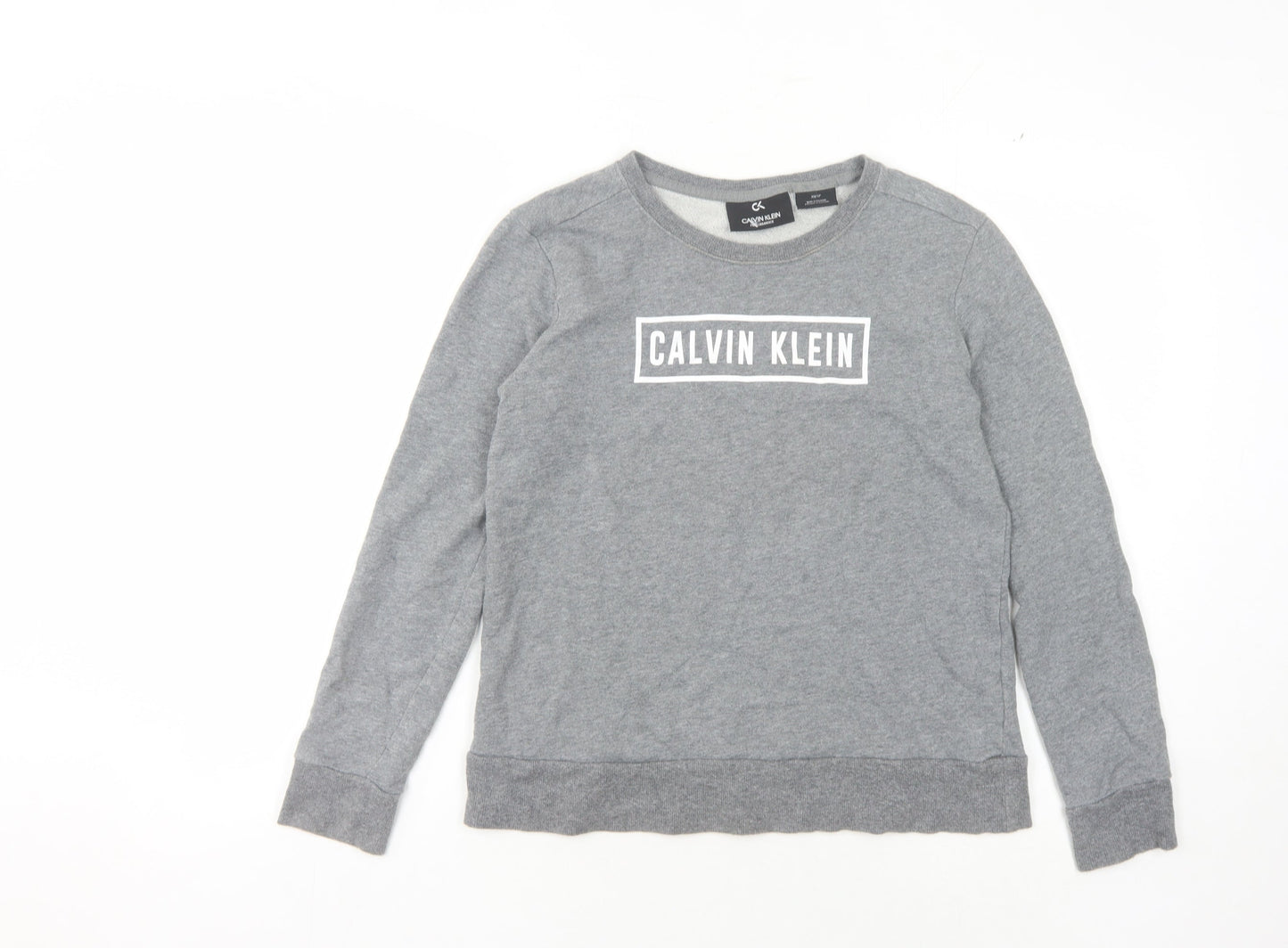 Calvin Klein Women's Grey Logo Sweatshirt XS