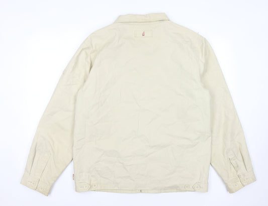 Dock of the Bay Men's Beige Cotton Anorak Jacket M