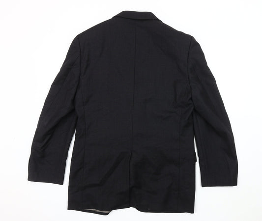 Marks and Spencer Men's Black Blazer, Size M, Notch Lapel