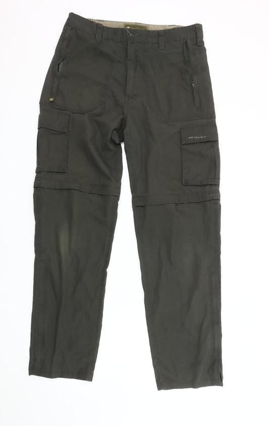 Mountainlife Men's Green Cargo Trousers Size 32