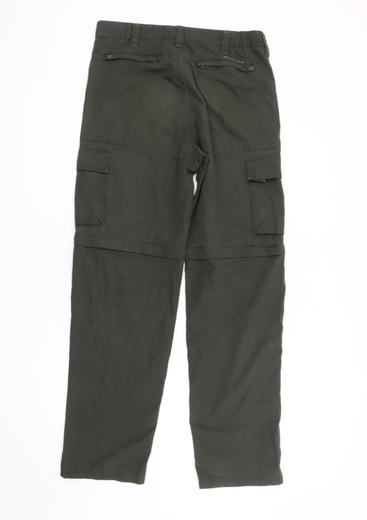 Mountainlife Men's Green Cargo Trousers Size 32
