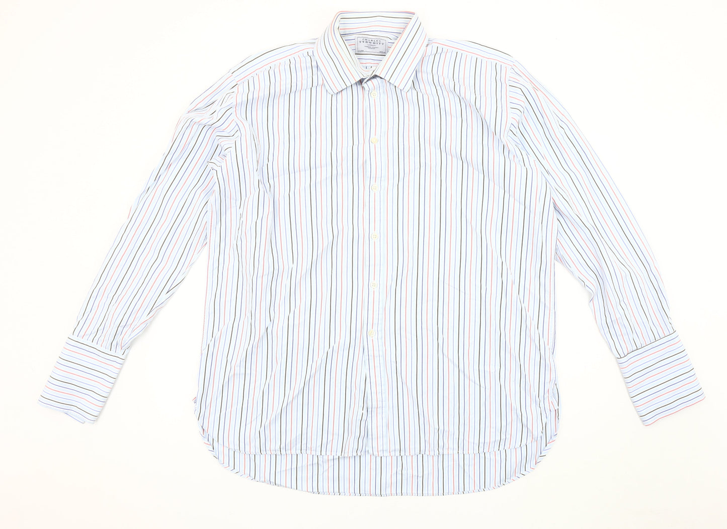 Charles Tyrwhitt Men's Multicoloured Striped Dress Shirt