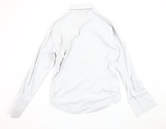 Charles Tyrwhitt Men's White Slim Fit Dress Shirt 44