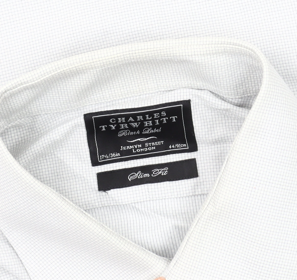 Charles Tyrwhitt Men's White Slim Fit Dress Shirt 44