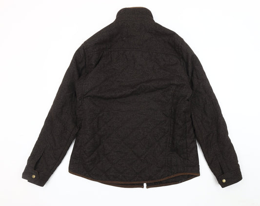 Red Herring Men's Brown Quilted Jacket Large