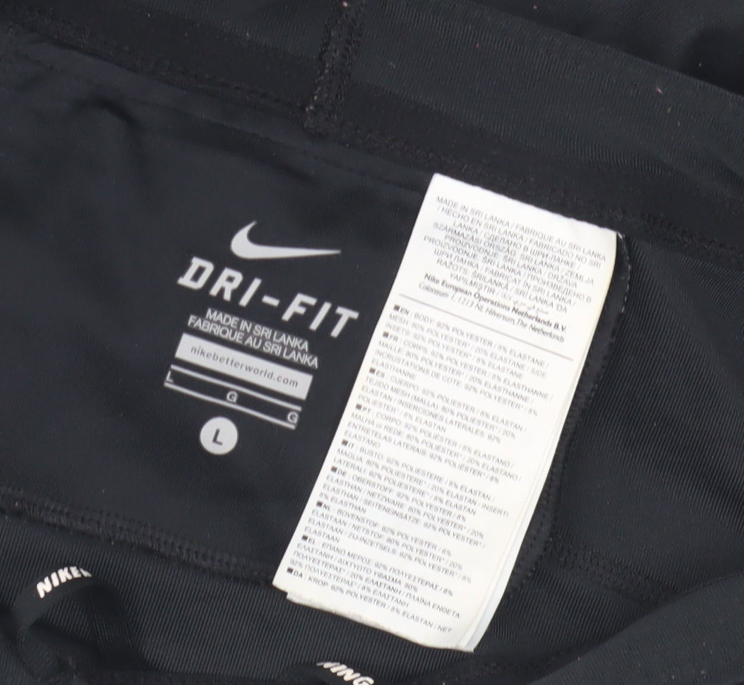 Nike Men's Black Compression Leggings - Size L