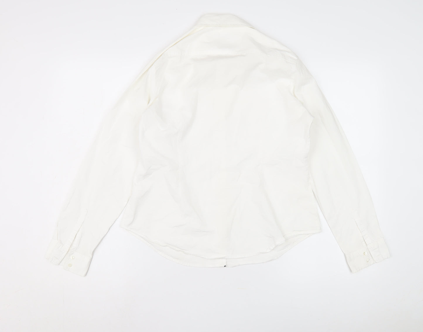 The White Company Women's White Button-Up Shirt
