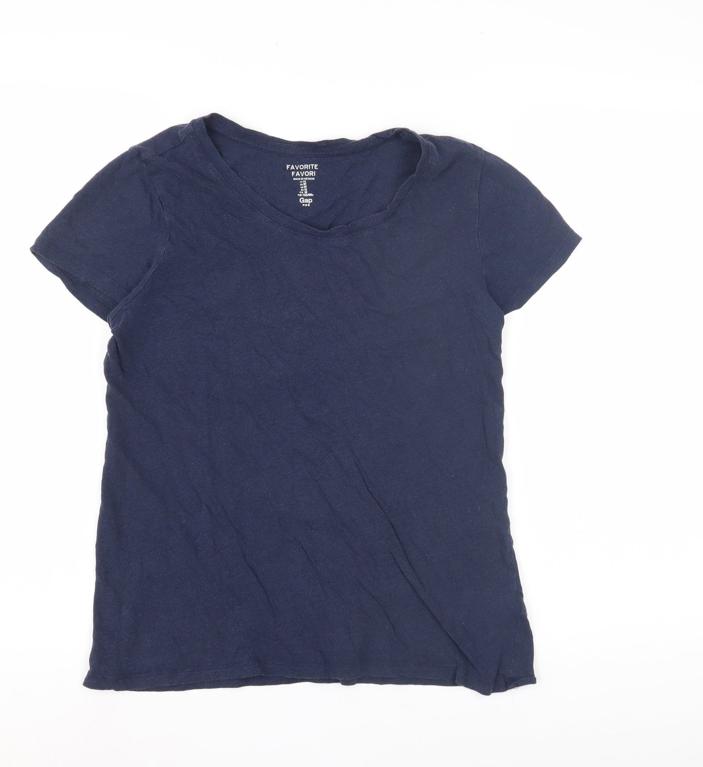 Gap Women's Blue M Basic Cotton T-Shirt