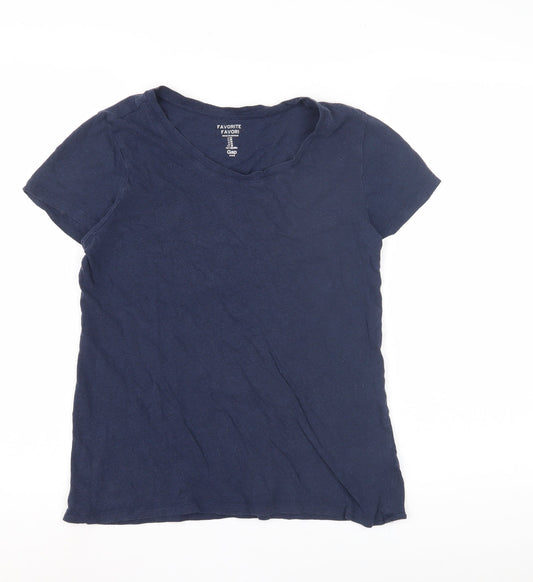 Gap Women's Blue M Basic Cotton T-Shirt