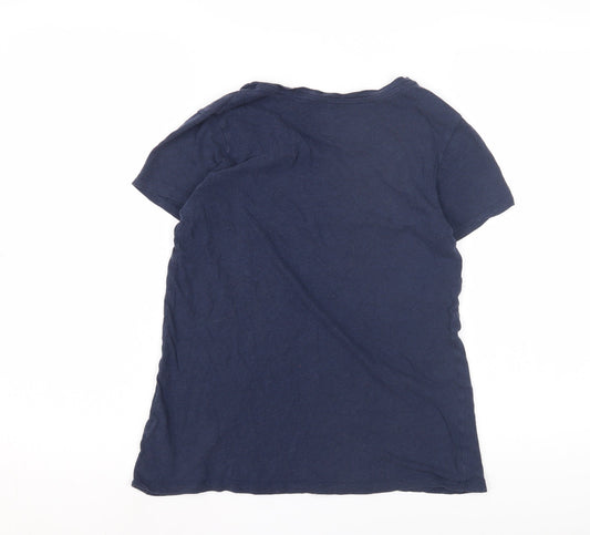 Gap Women's Blue M Basic Cotton T-Shirt