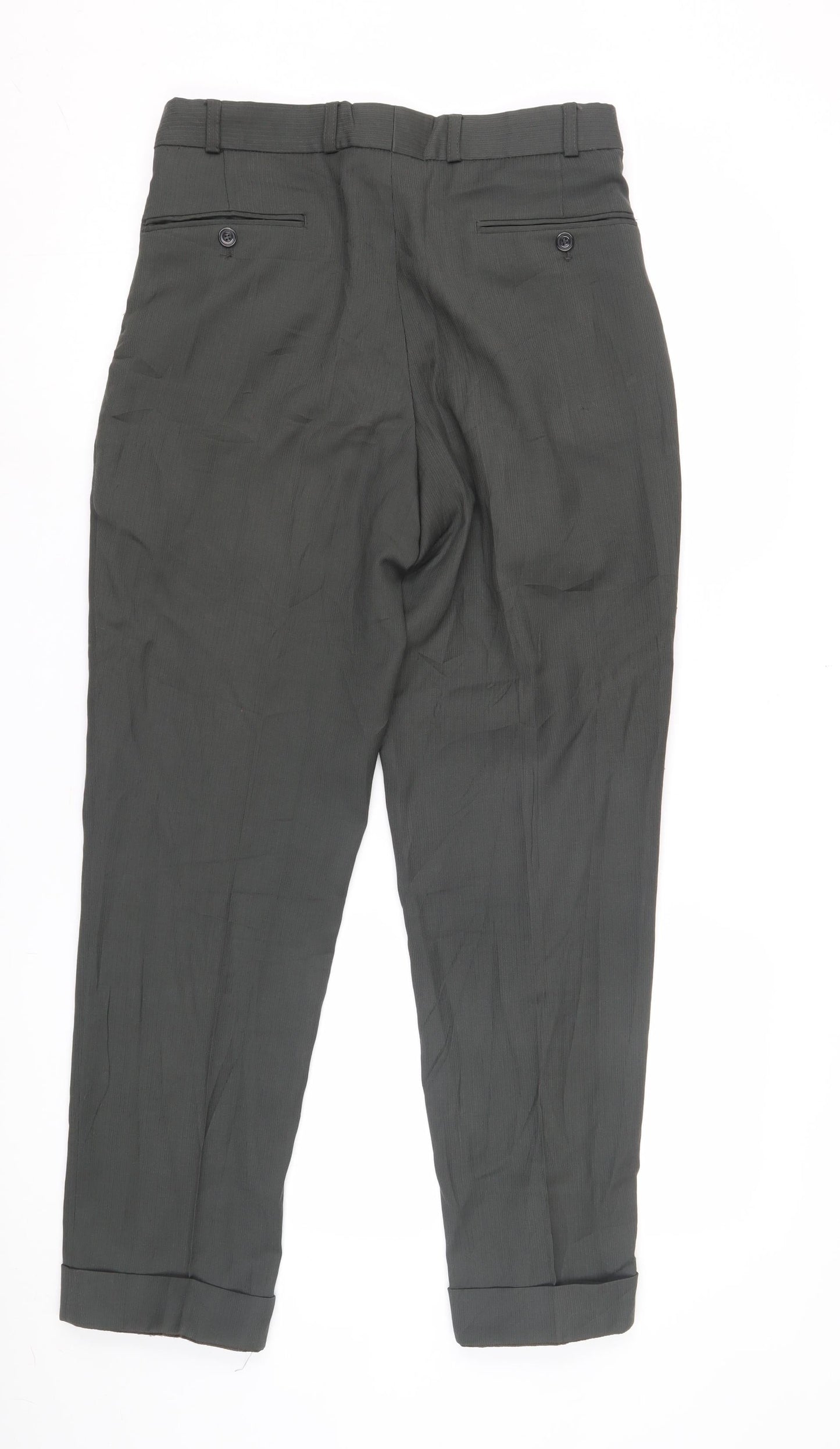 Benevento Men's Grey Dress Pants Straight Leg