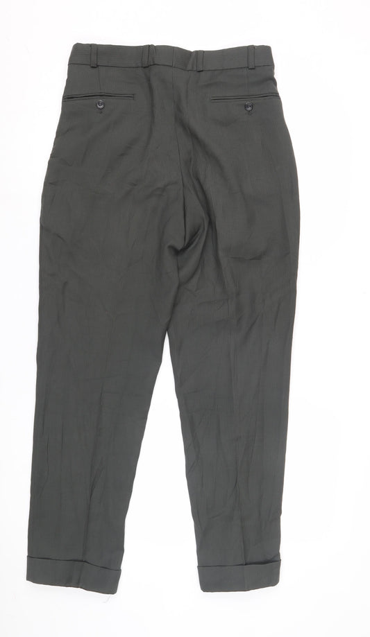 Benevento Men's Grey Dress Pants Straight Leg