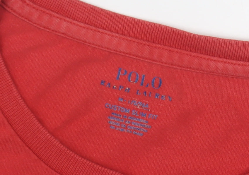 Polo Ralph Lauren Red Slim Fit T-Shirt, Medium