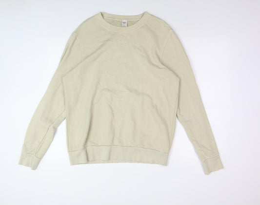Reebok Men's Beige Pullover Sweatshirt Large