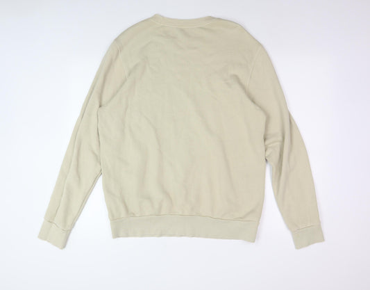 Reebok Men's Beige Pullover Sweatshirt Large