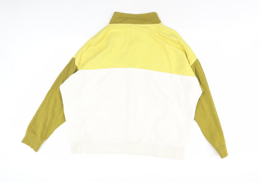 Nike Men's XL White 1/4 Zip Logo Fleece Hoodie