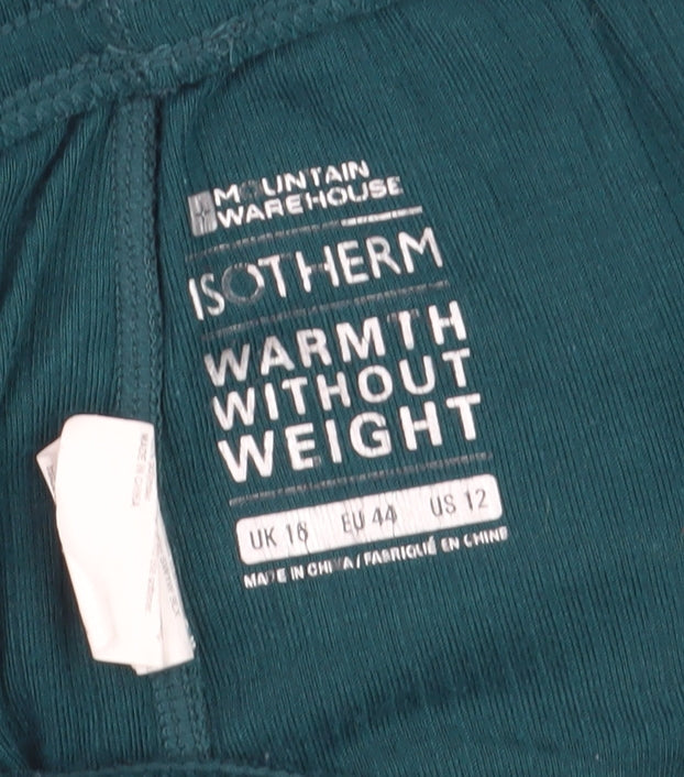 Mountain Warehouse Green Thermal Women's Leggings Size 16