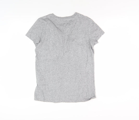 Levi's Women's Grey Cotton T-Shirt Crew Neck S