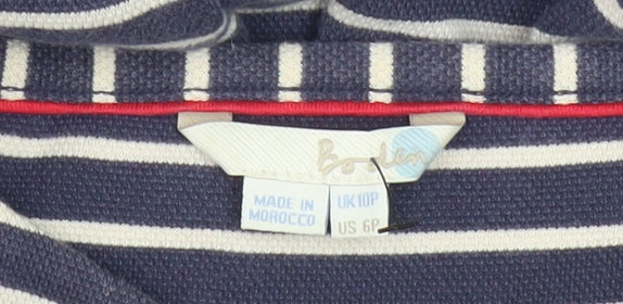 Boden Women's Blue Striped A-Line Dress Size 10