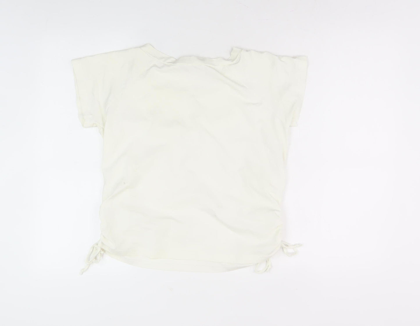 Lakeland Women's Ivory T-Shirt, Size 14, Adjustable Side